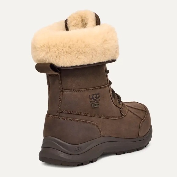 UGG Adirondack Boot III Distressed Burnt Cedar Brown Rain Snow Duck Sz 6 - Picture 2 of 15